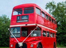 Red London Bus for weddings in Norwich